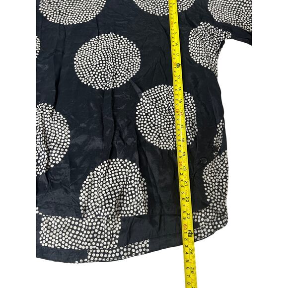 Masai Baini Black Dot Print Top Long Sleeve XS - Picture 5 of 5